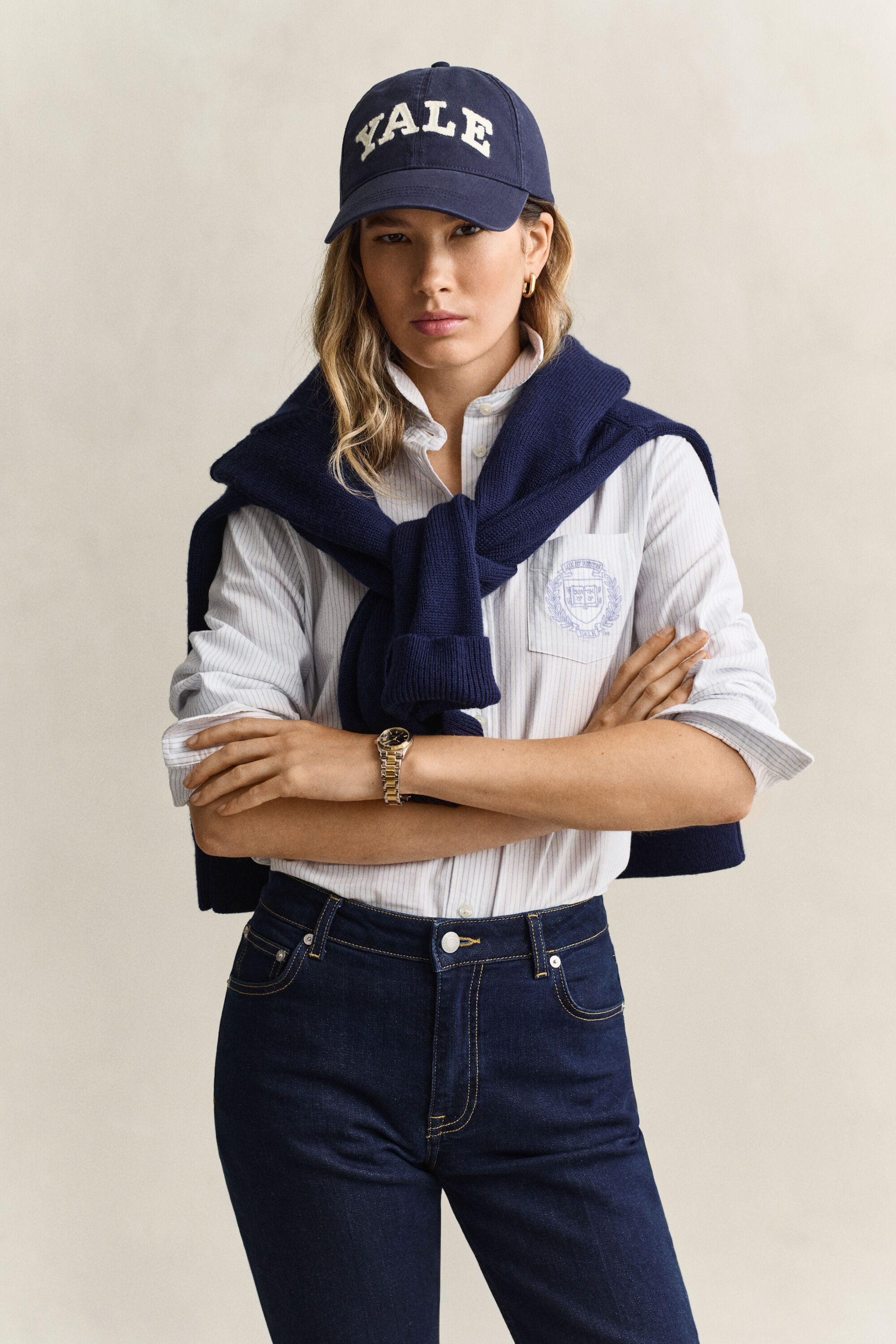 Camicia Oxford a righe Gant x Yale
