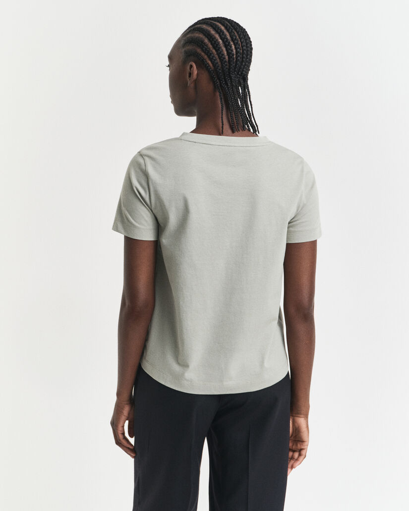 T-shirt Shield con scollo a V