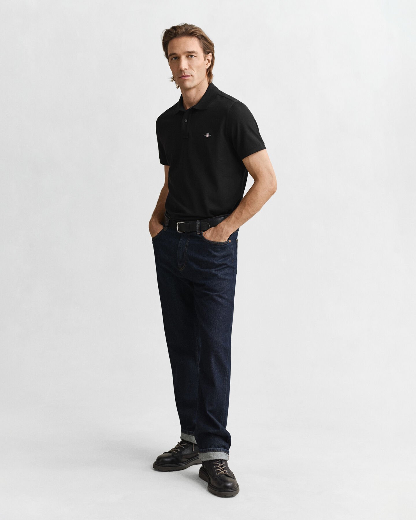 Polo Shield in piqué regular fit