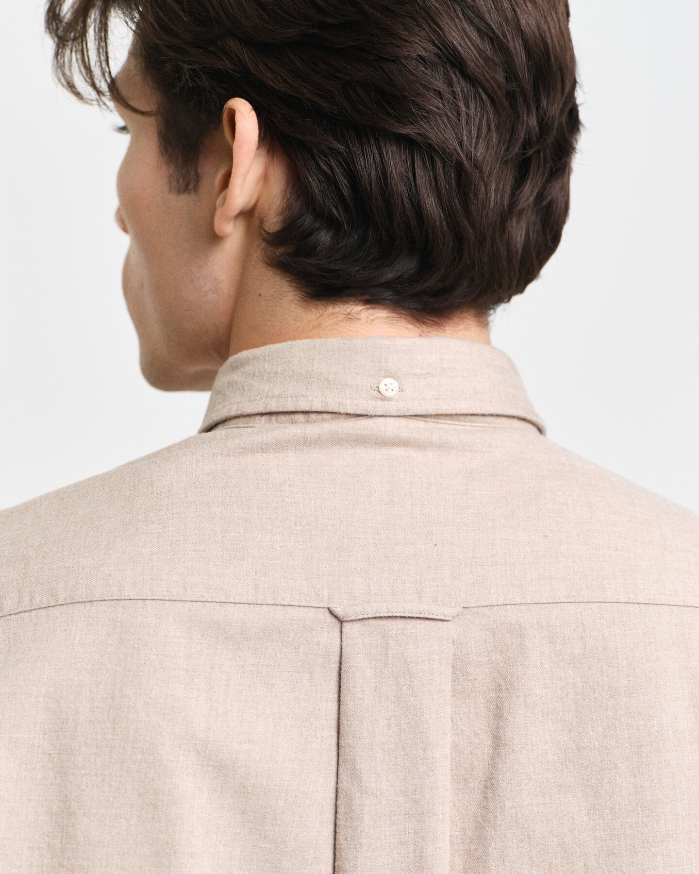 Camicia in flanella m&eacute;lange regular fit