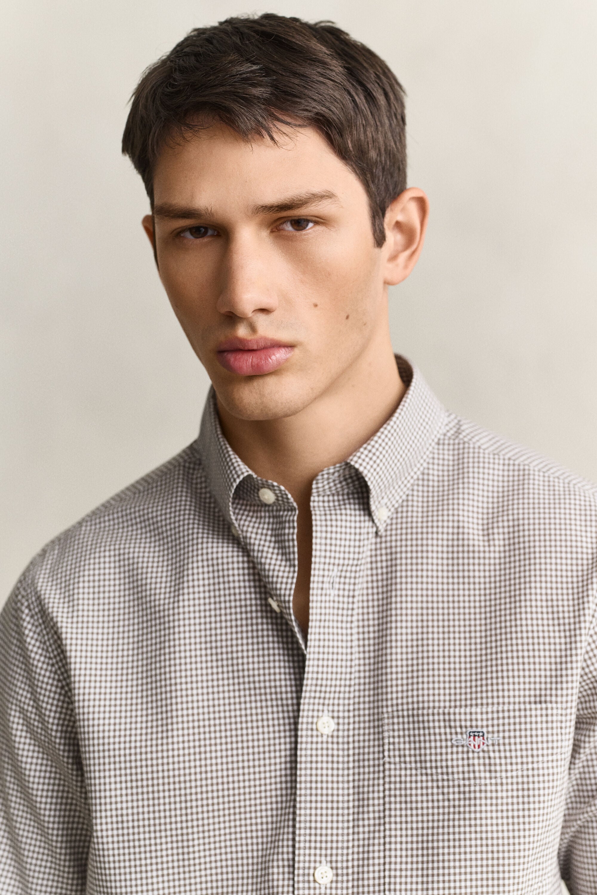 Camicia classica in popeline percalle