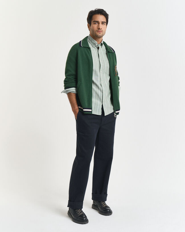 Camicia Oxford classica a righe regular fit