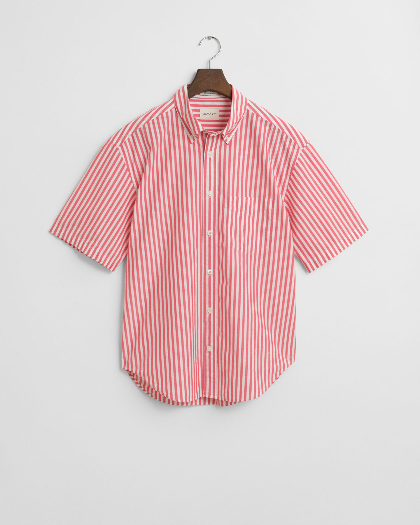 Camicia Heritage a maniche corte in popeline relaxed fit