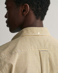 Camicia in popeline a quadretti regular fit