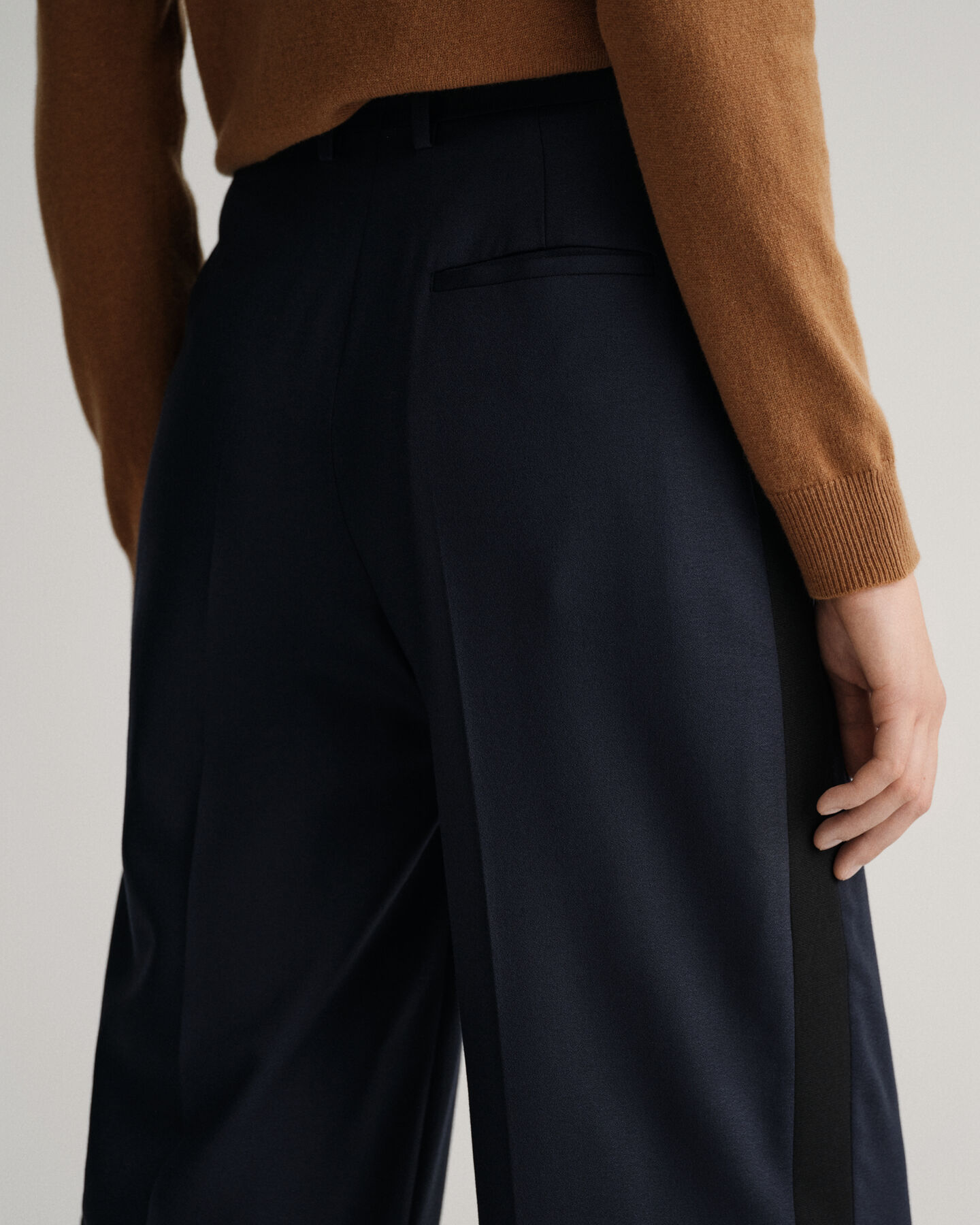 Pantaloni Tuxedo a vita alta