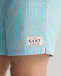 Pantaloncini da bagno in seersucker classic fit