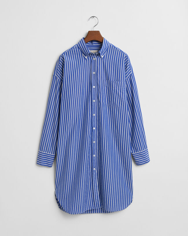 Abito chemisier a righe oversize