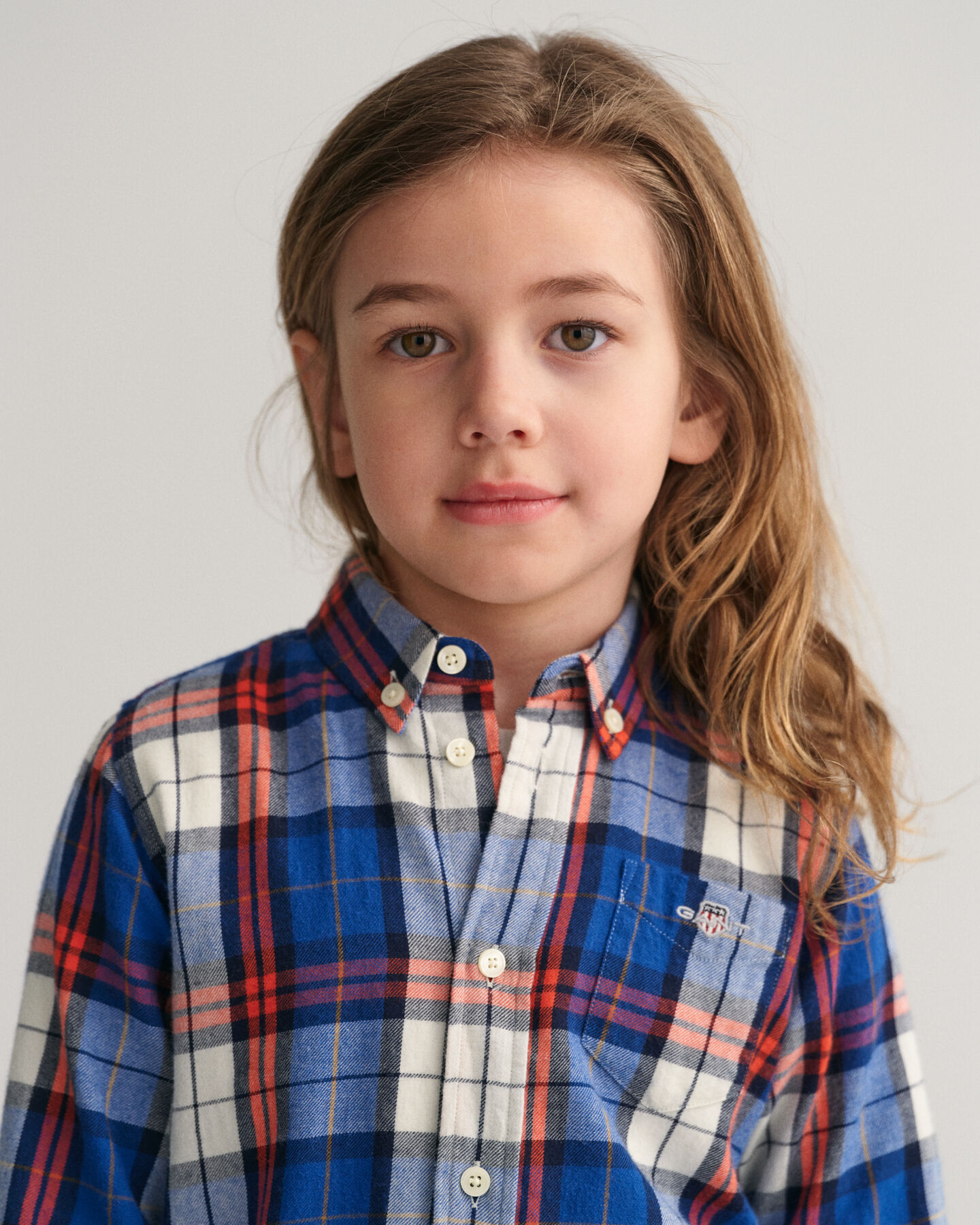 Camicia in flanella a quadri regular fit Kids