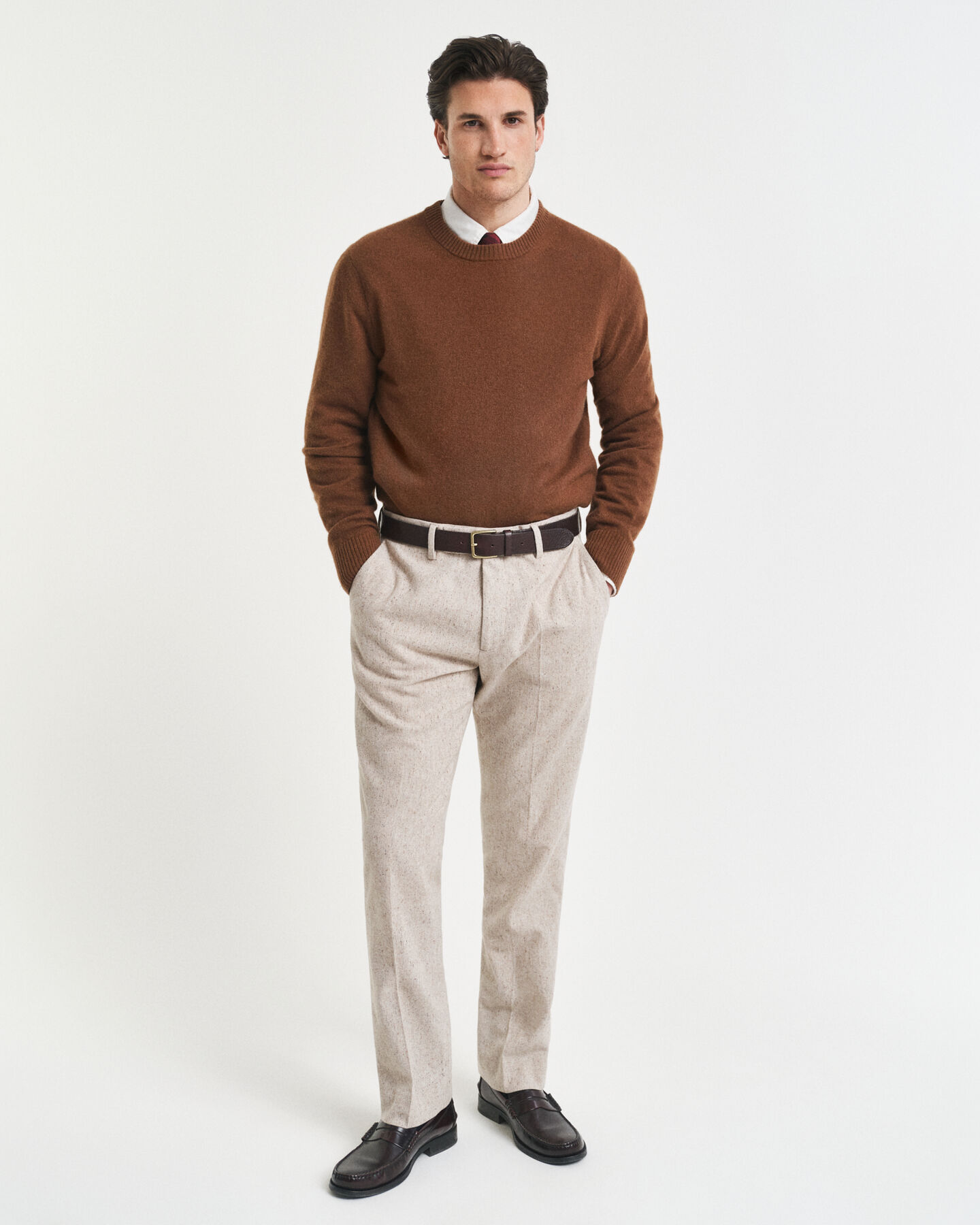 Pantaloni da abito in Donegal slim fit