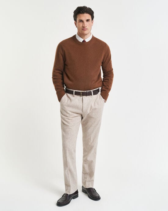 Pantaloni da abito in Donegal slim fit