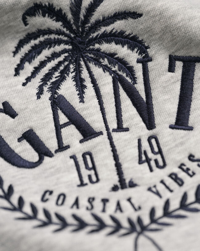 Felpa con cappuccio e ricamo Palm GANT Boys