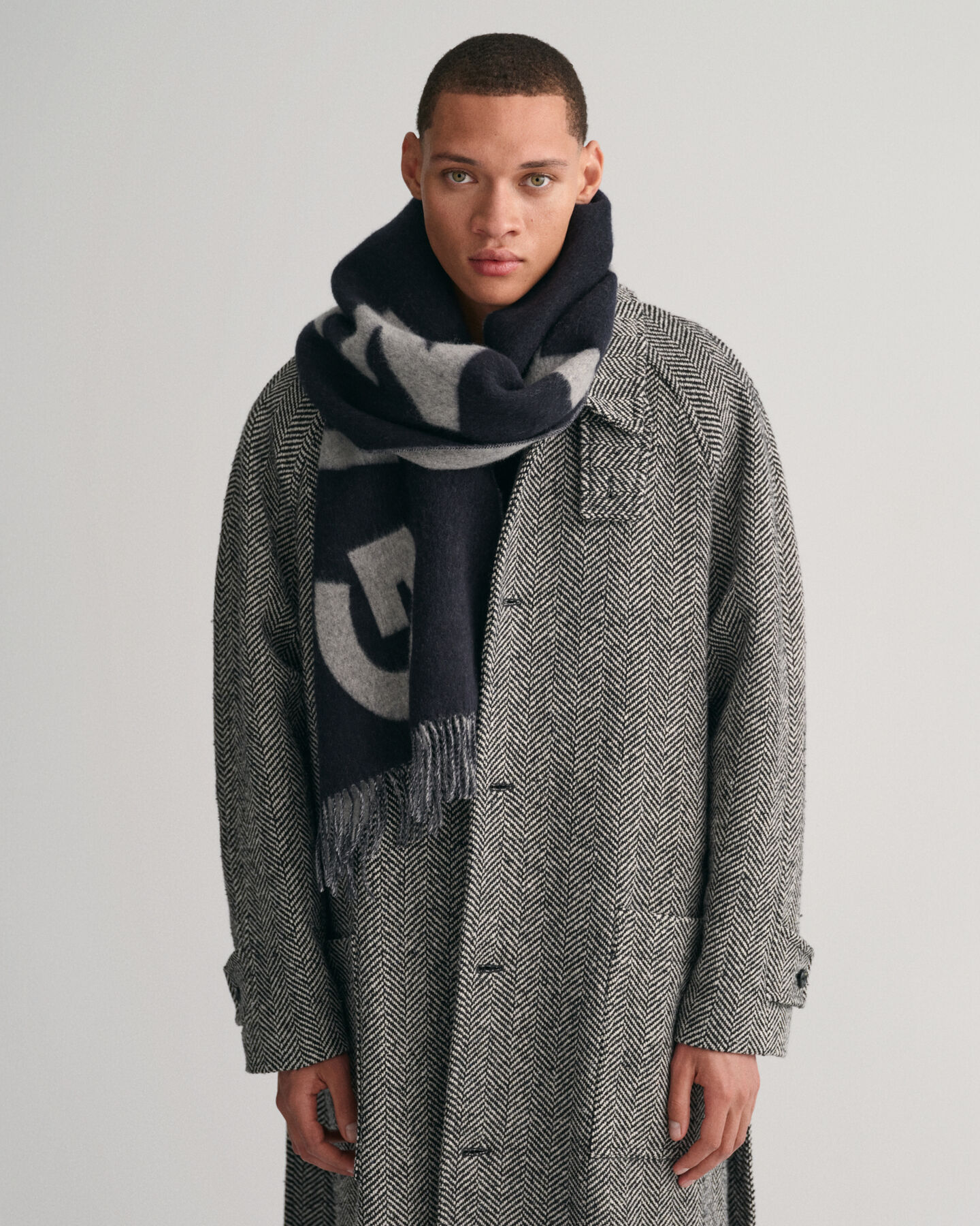 Sciarpa in jacquard Graphic