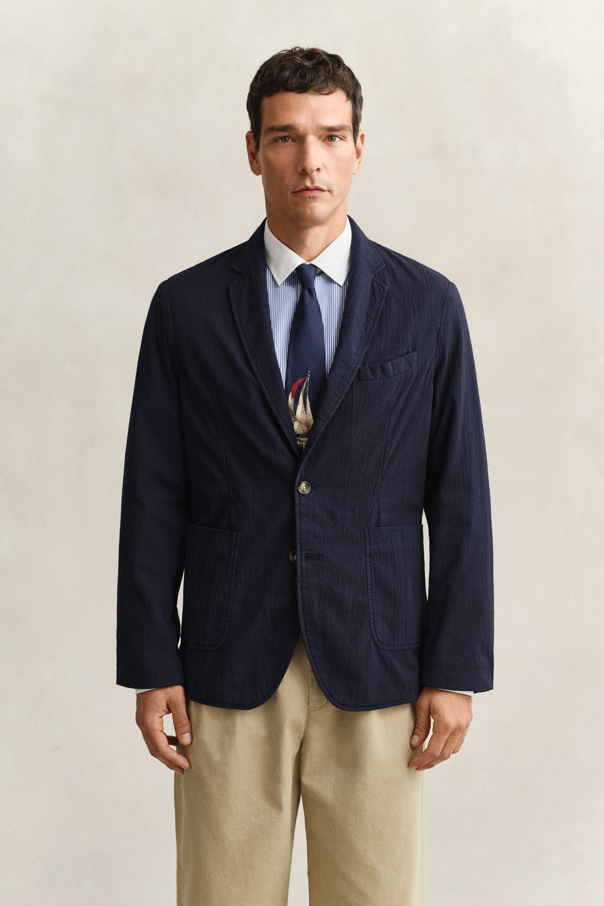 Blazer in seersucker