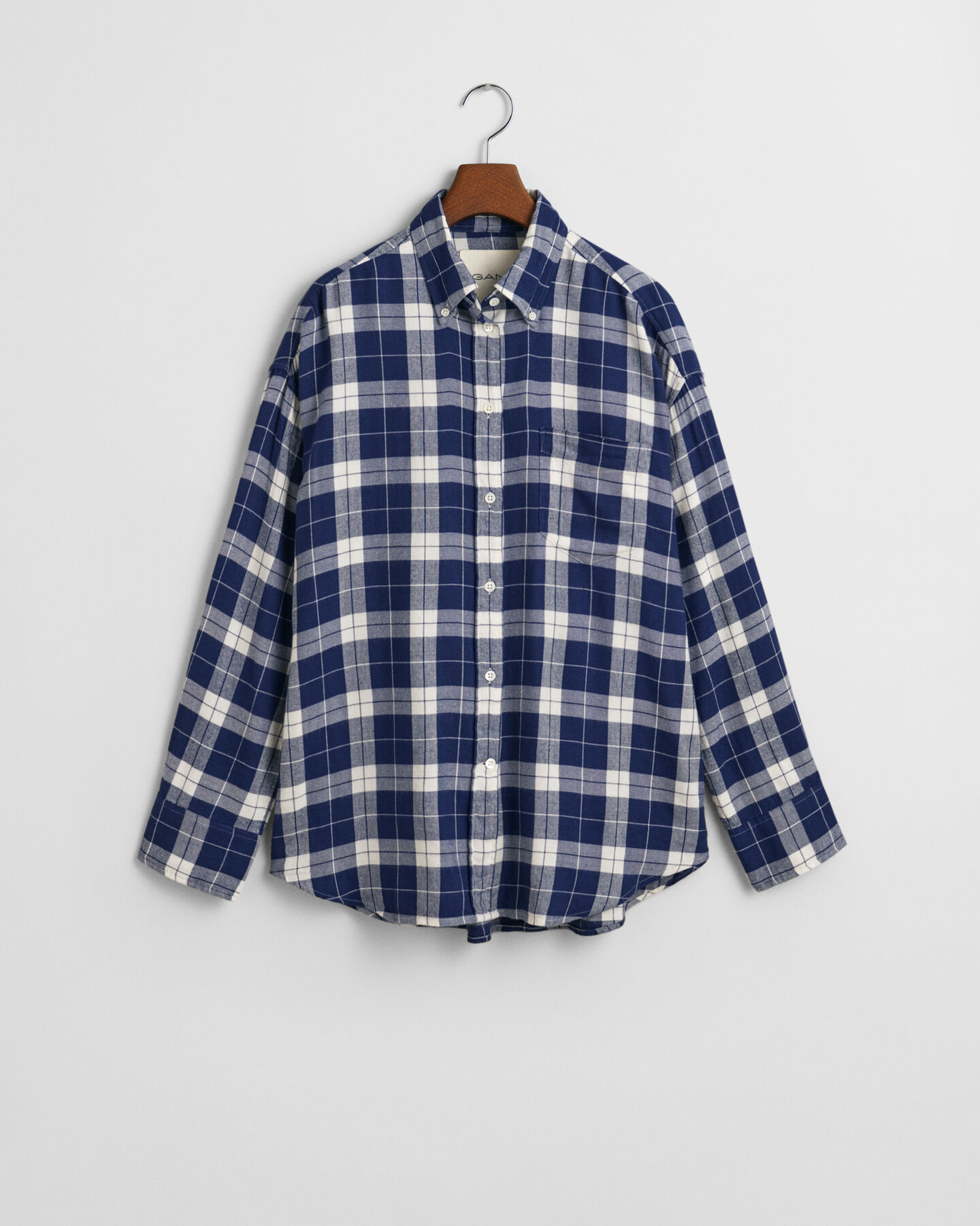 Camicia a quadri in flanella oversize