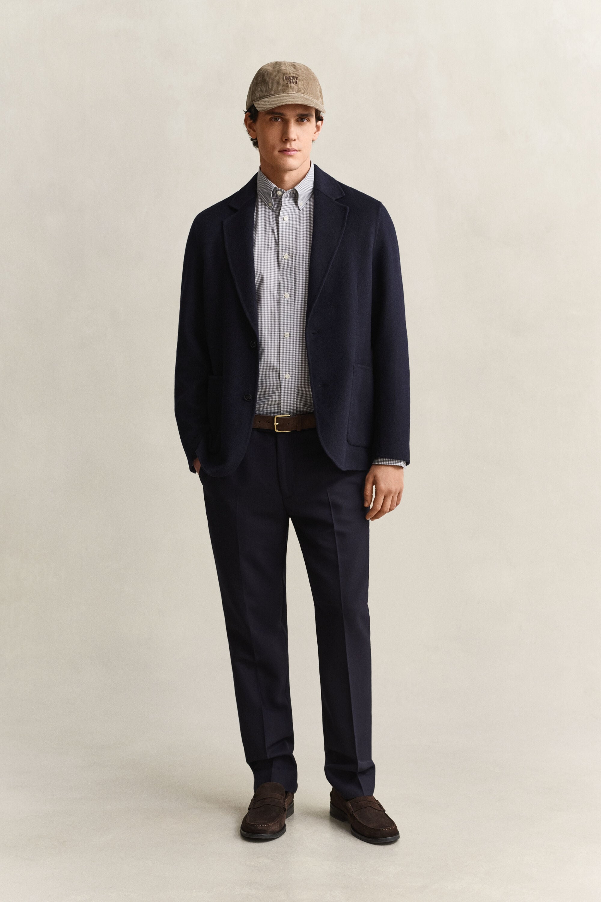 Camicia classica in popeline percalle
