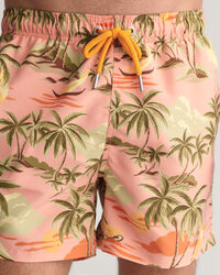 Hawaiian Print Swim Shorts