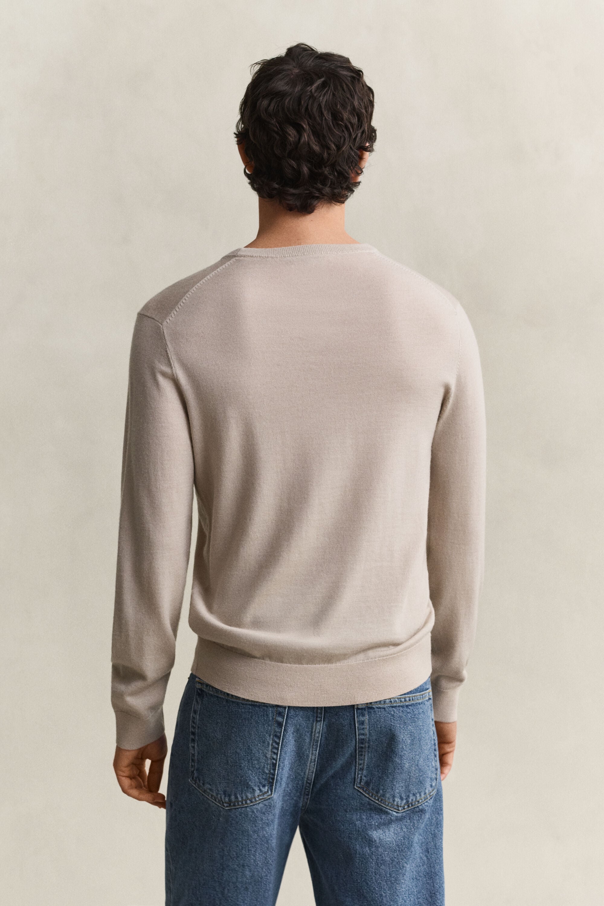 Maglia girocollo in lana merino