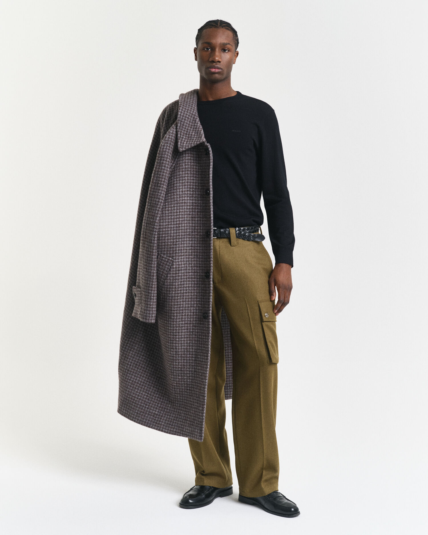 Maglia girocollo in finissima lana merino