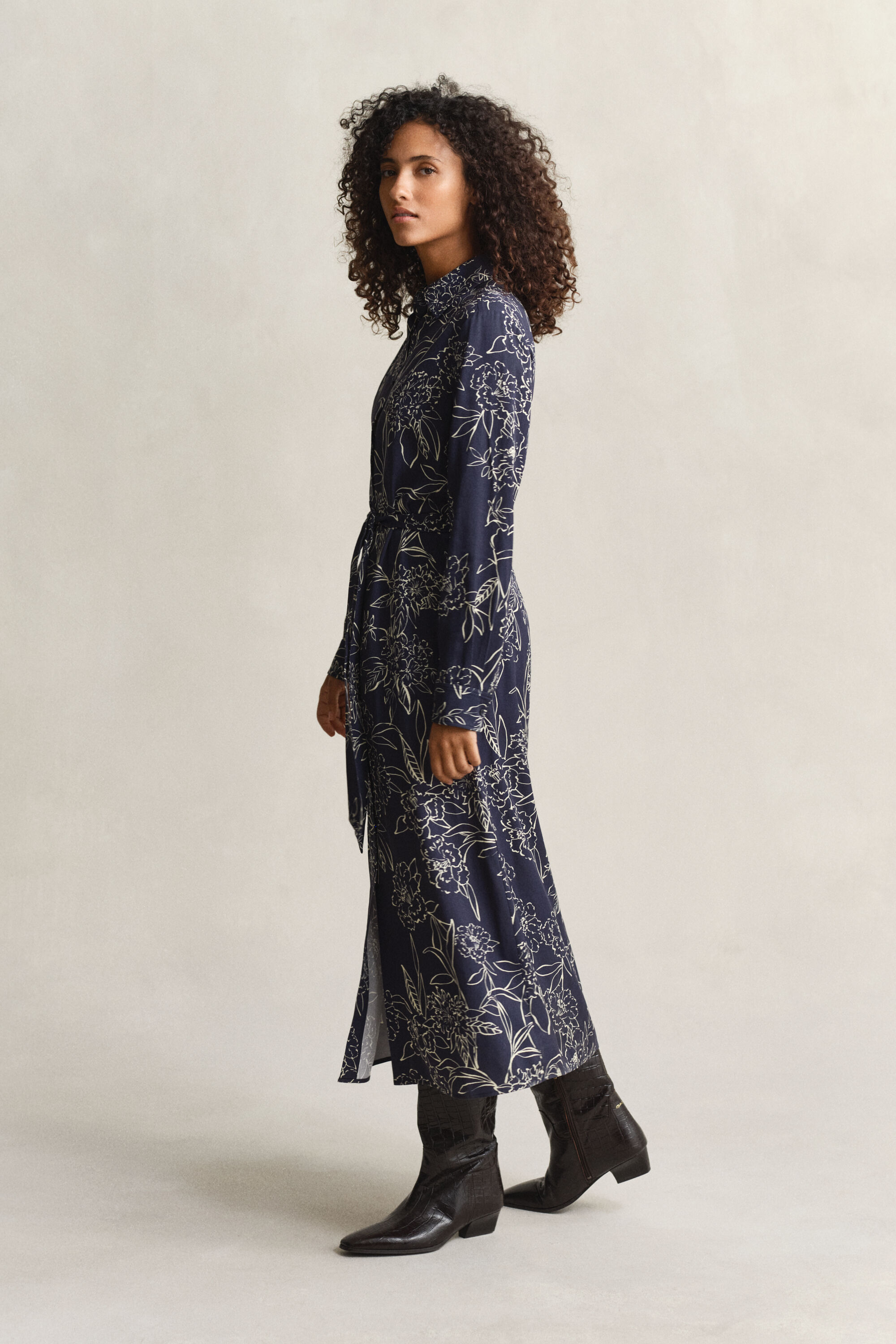 Abito chemisier con stampa Floral Print