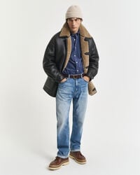 Camicia in cotone e velluto a coste regular fit