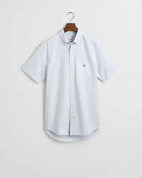 Camicia Oxford classica a maniche corte a righe regular fit