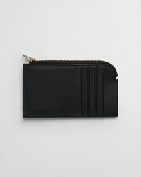 Porta carte di credito in pelle con zip