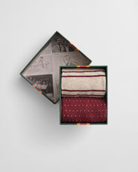 Confezione regalo da 2 paia di calzini a pois e a righe