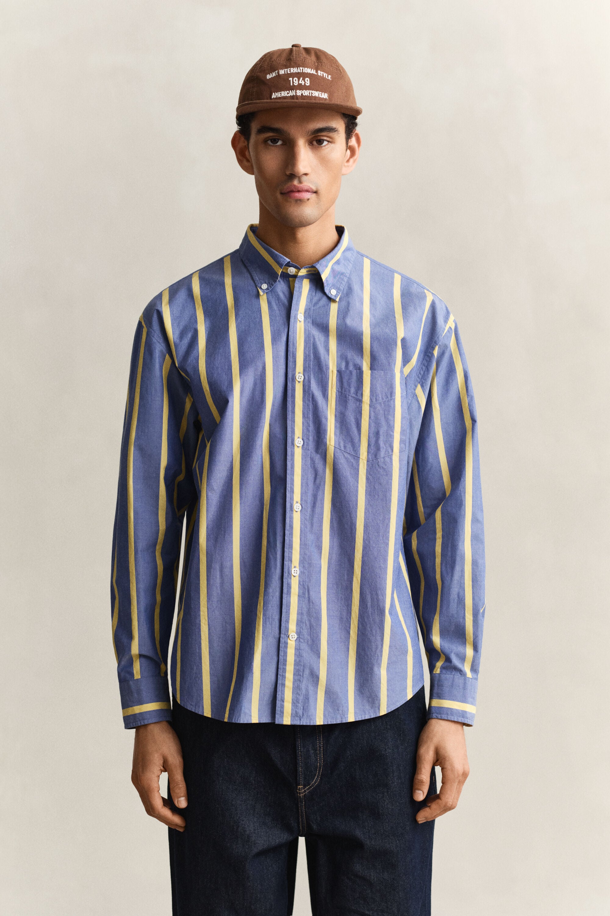 Camicia a righe Heritage in popeline