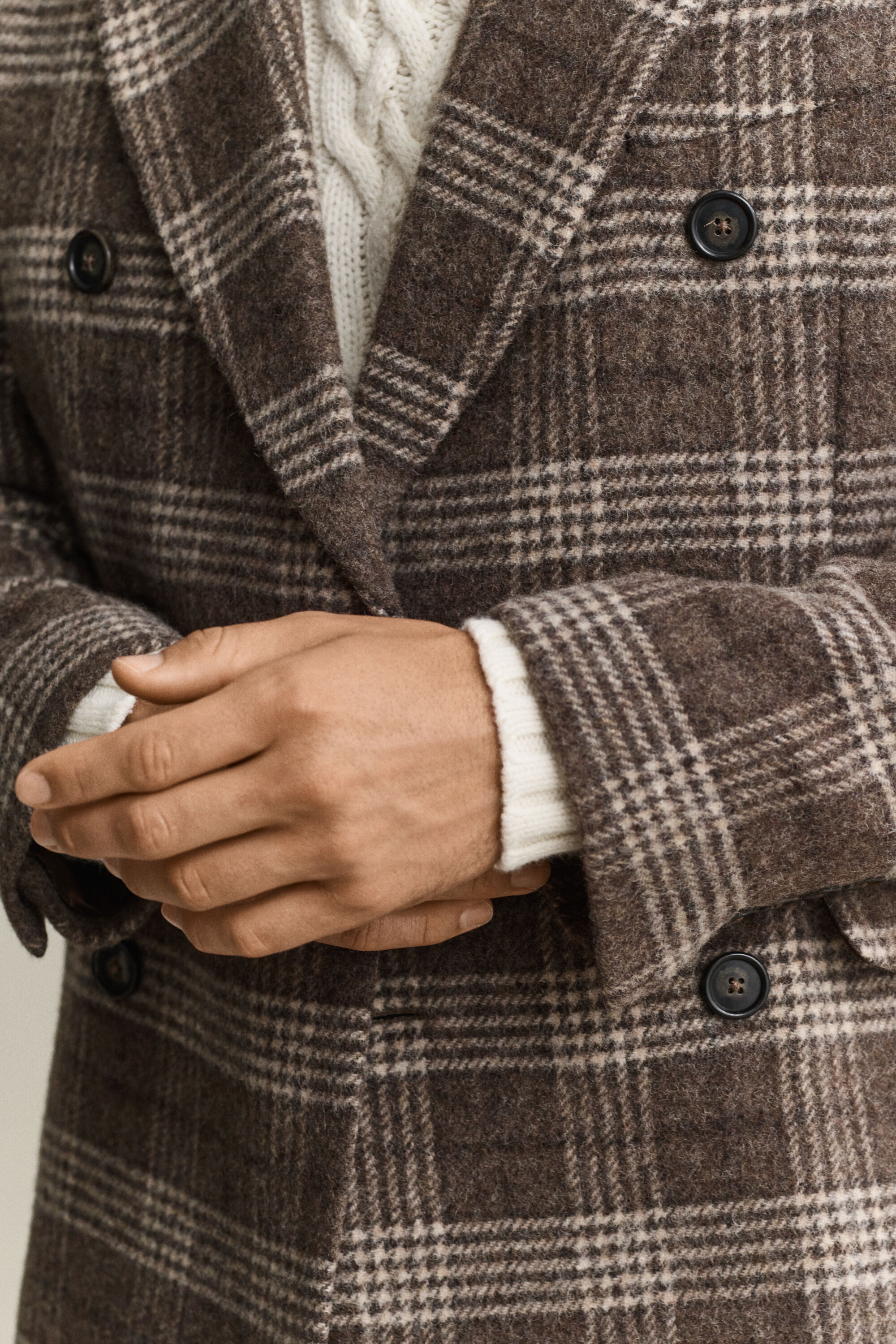 Cappotto in lana a doppio petto