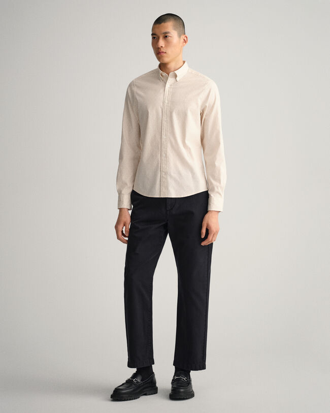 Camicia Oxford Paisley slim fit