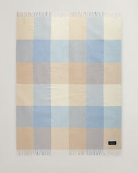 Coperta a quadri in finissima lana merino