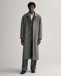 Cappotto in lana Balmacaan