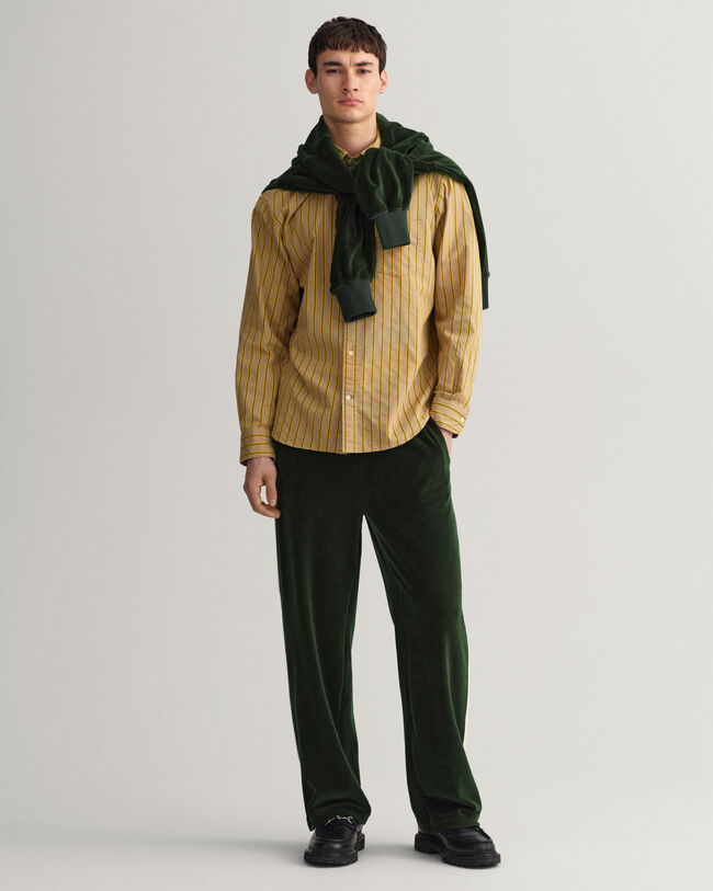 Camicia in tessuto a ratiera a righe relaxed fit