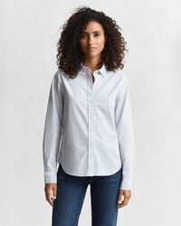 Camicia classica in popeline a righe regular fit