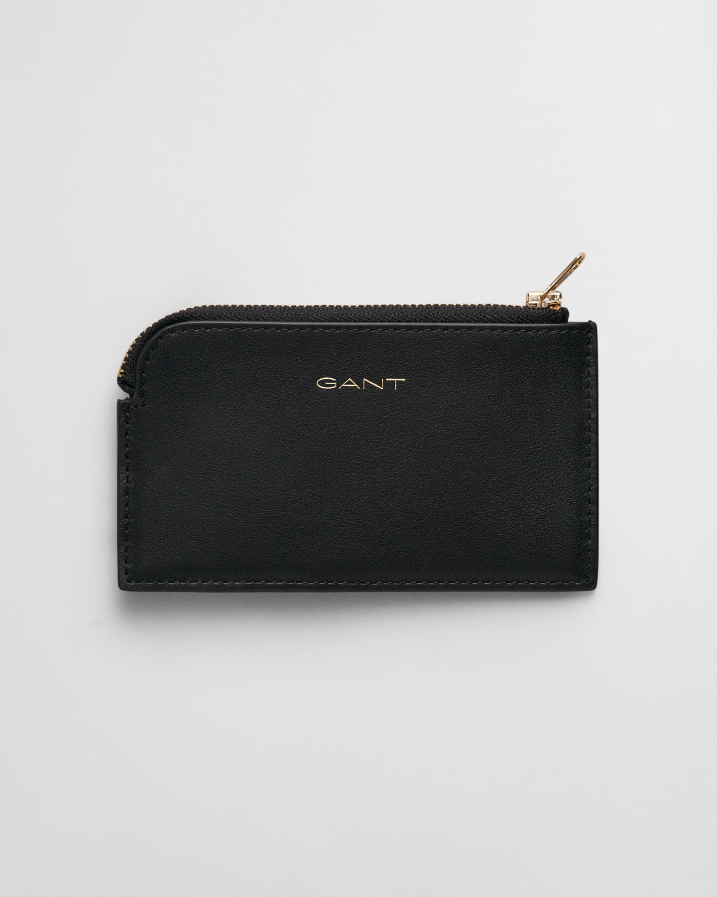 Porta carte di credito in pelle con zip