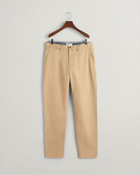 Pantaloni chino in twill stretti in fondo