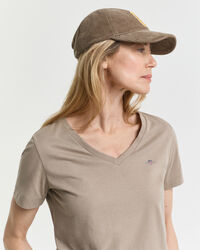 T-shirt Shield con scollo a V