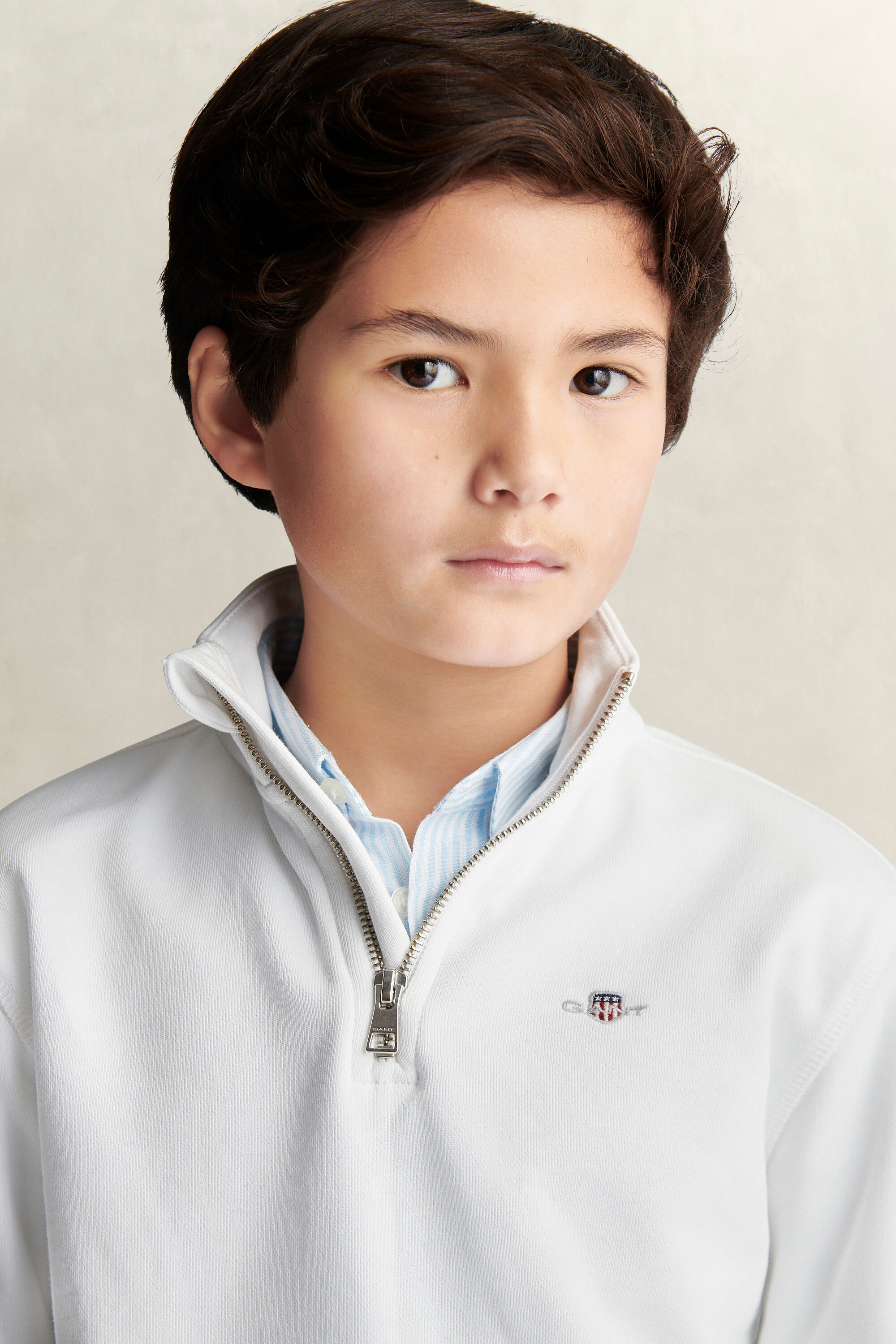Felpa con zip corta Teen Boys