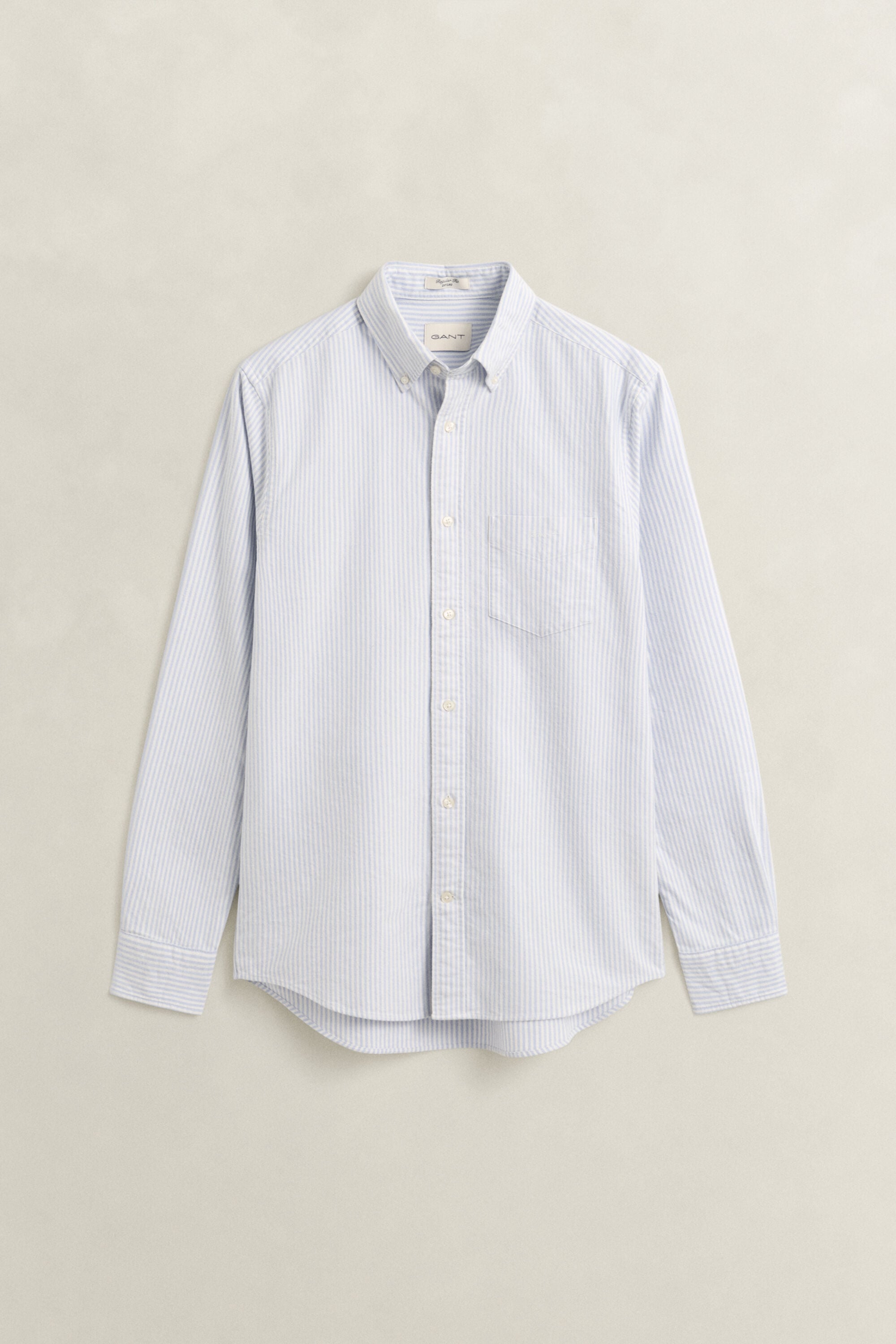 Camicia Oxford spazzolata a righe