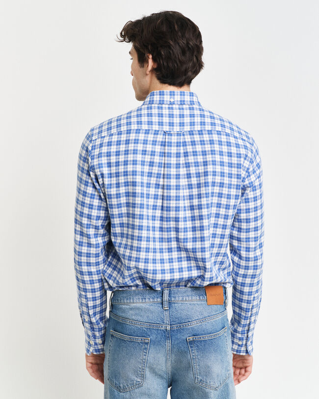 Camicia in flanella a quadri regular fit