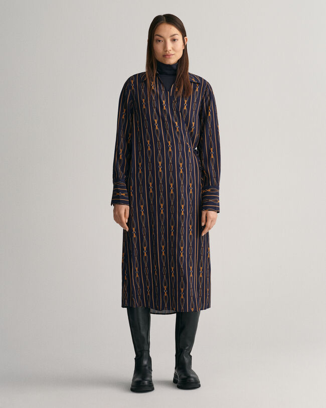 Abito a portafoglio Rope a righe regular fit