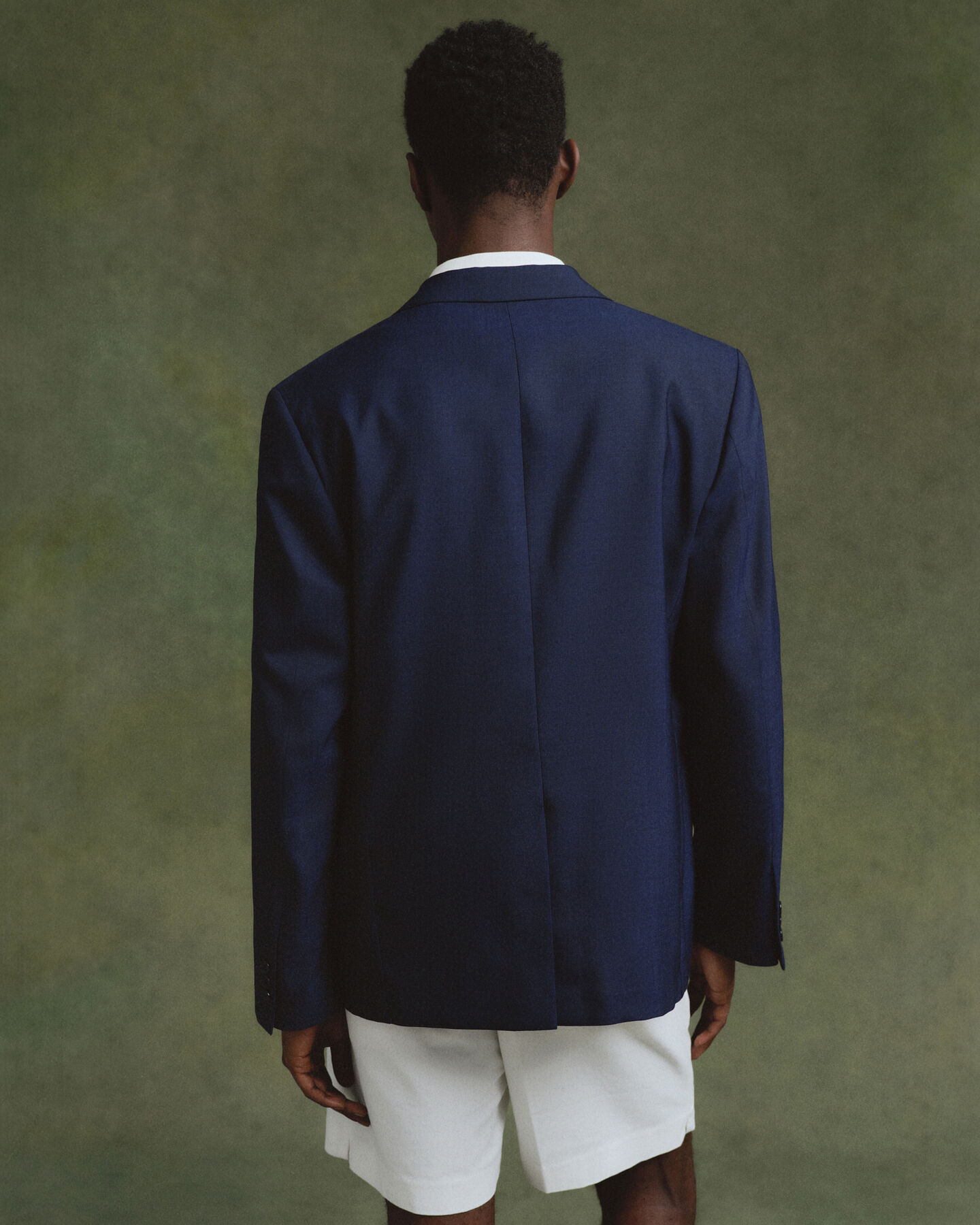 Blazer in lana hopsack