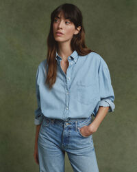 Camicia in chambray oversize