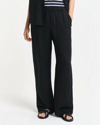 Pantaloni Pull-on in misto lino relaxed fit