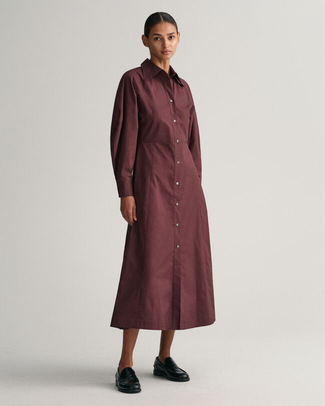 Abito chemisier con maniche voluminose