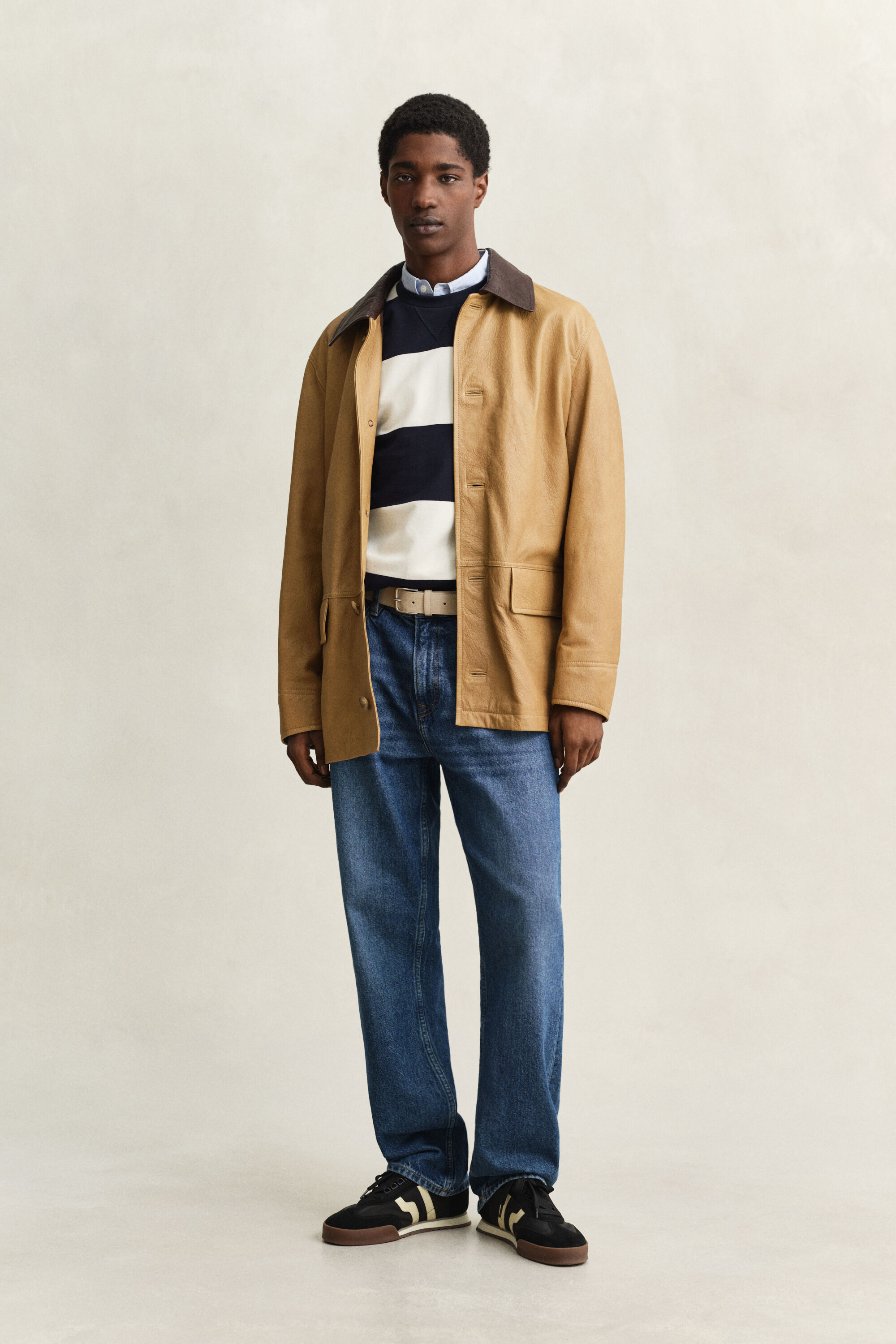 Felpa girocollo a righe