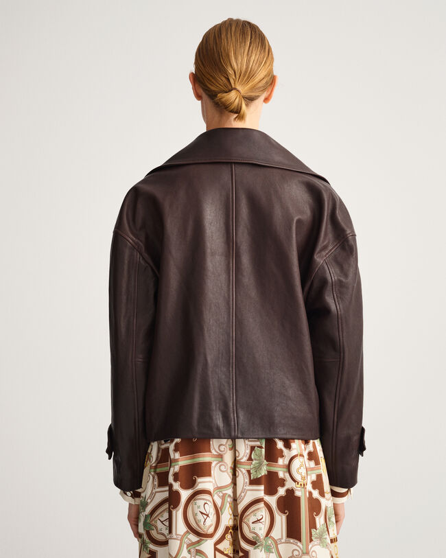 Giacca in pelle corta