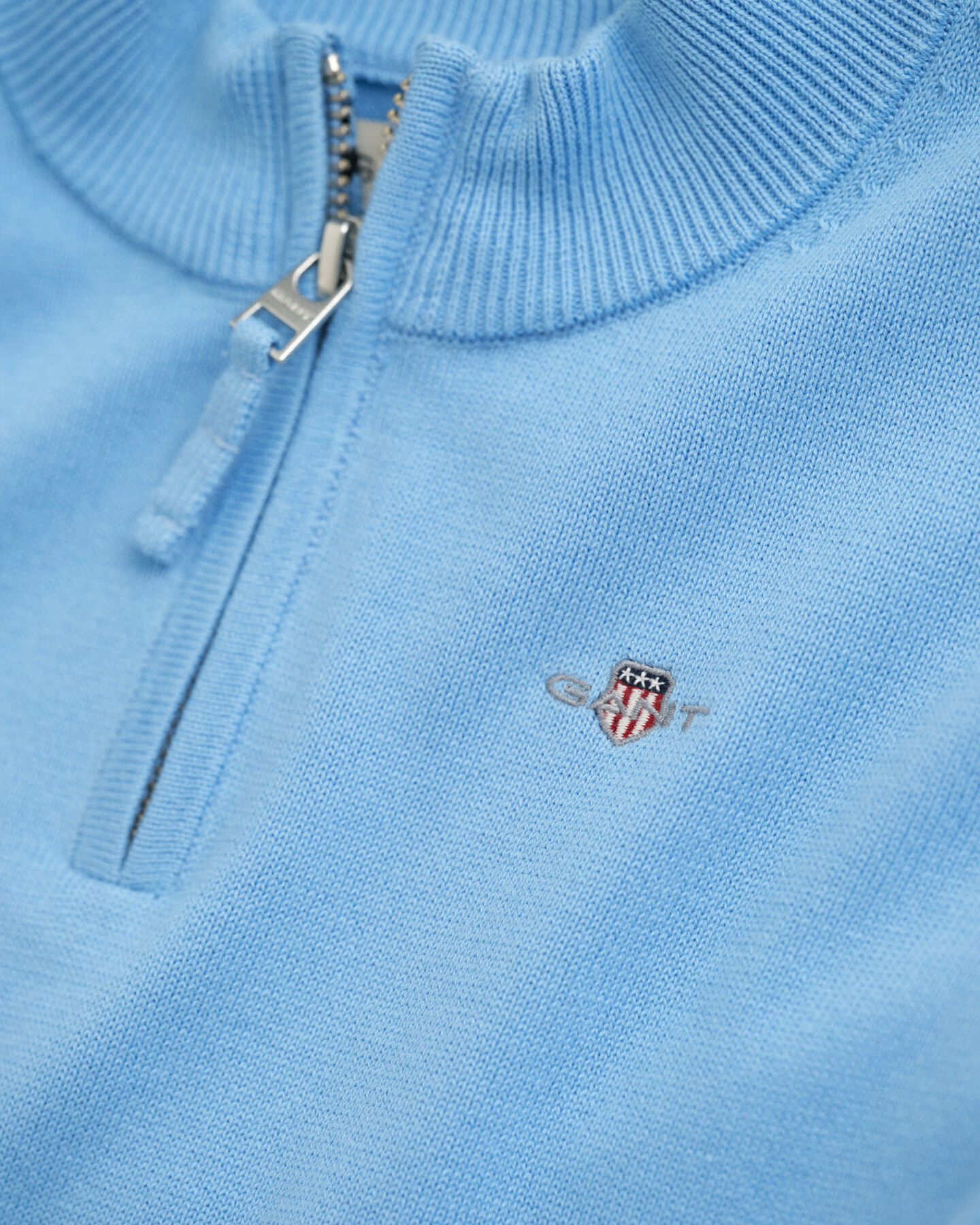 Maglia in cotone con zip corta Shield Kids