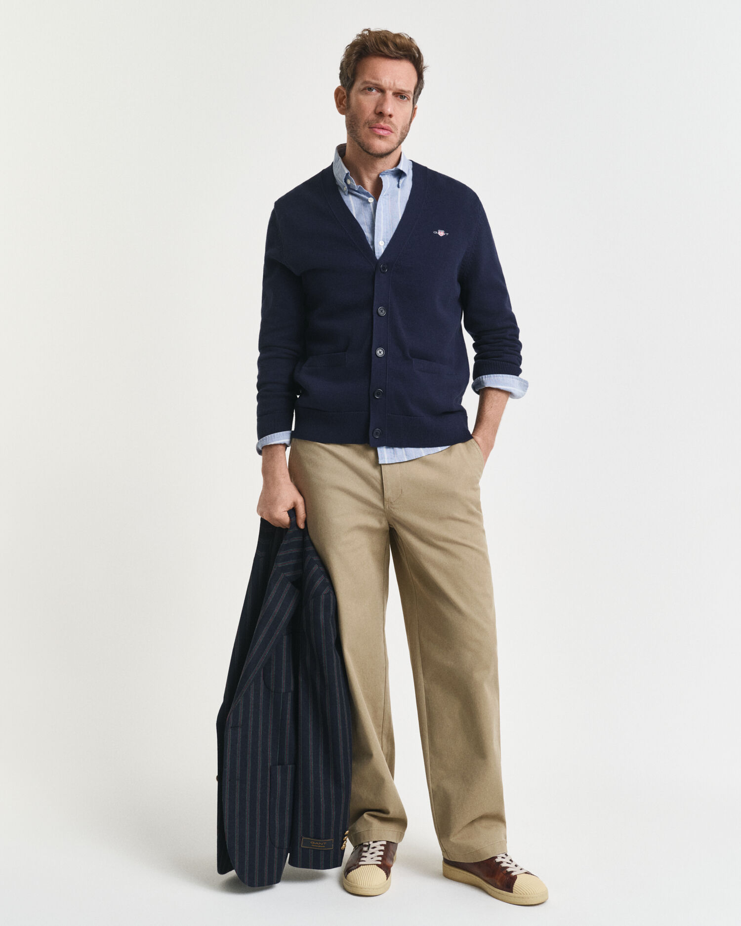 Cardigan casual in cotone