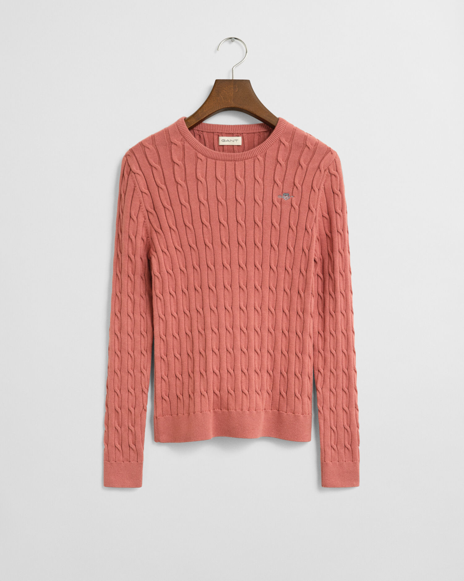 Maglia girocollo in cotone elasticizzato a trecce Teen Girls